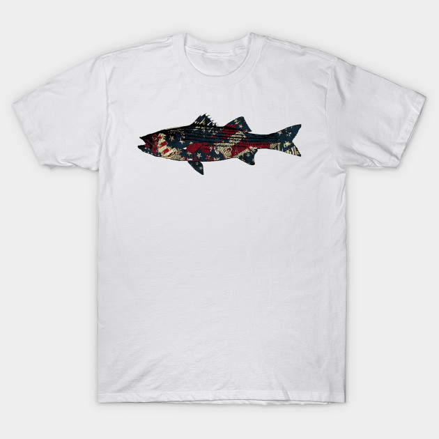 Striped bass American Fishing by Hook Ink